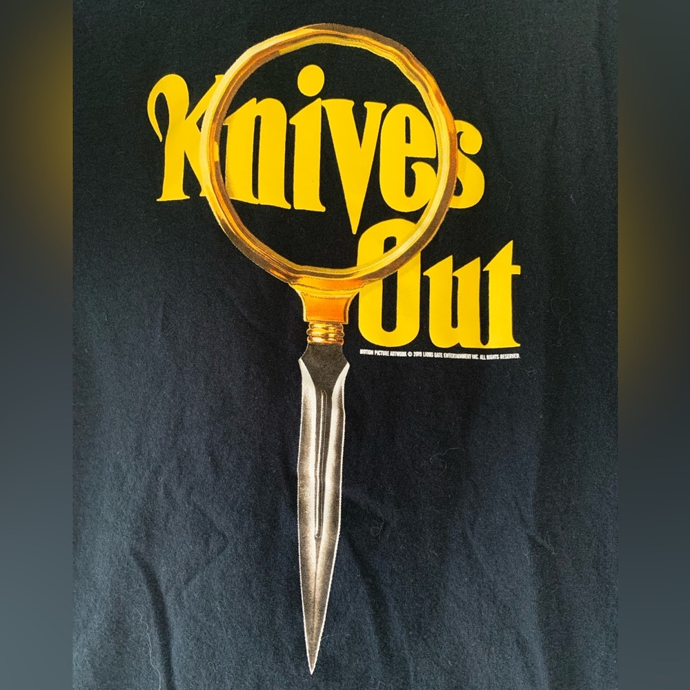 💖 2019 Knives Out Movie Promo AMC Theaters Lions Gate Production Graphic T-Shirt